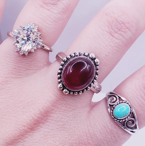 Carnelian 925 Ring - Picture 4 of 9